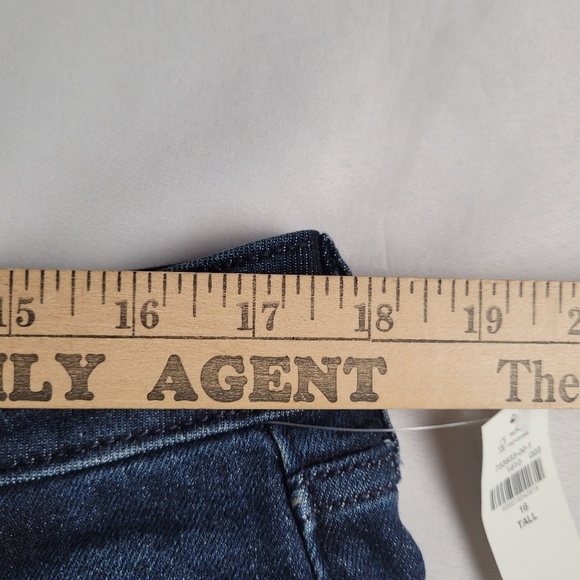 NWT Old Navy Women's Darkwash Midrise Rockstar Skinny Jeans Distress Size 16Tall - Picture 9 of 12